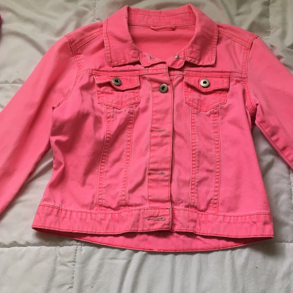 Pink Jean jacket kids